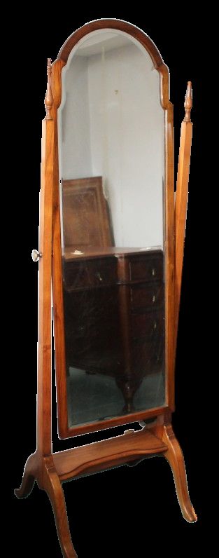 Walnut Cheval Mirror