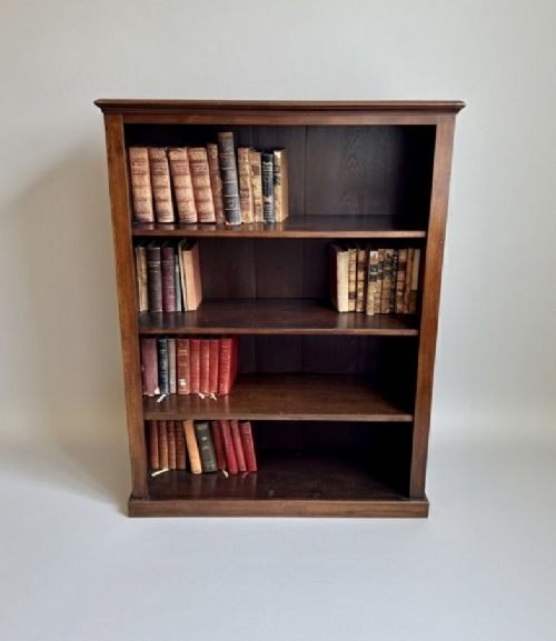 Victorian Mahogany Open Bookcase