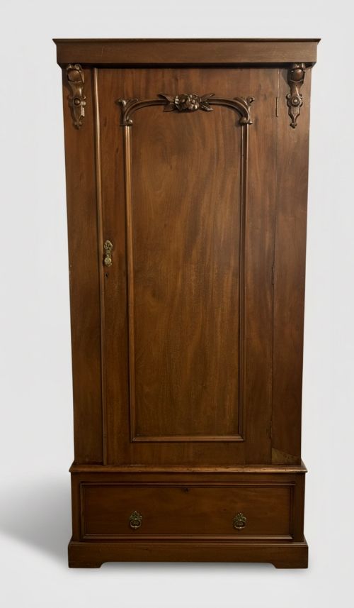 Victorian Mahogany Tall and Narrow Hall Cupboard