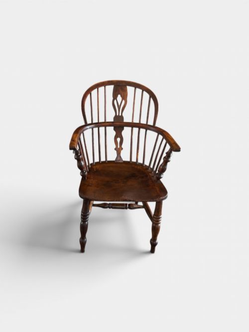 19TH CENTURY ELM WINDSOR ARMCHAIR - ADDITIONAL PHOTO 2