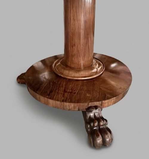 Fine Regency rosewood round dining table View III