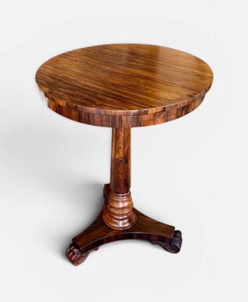 Regency Rosewood Occasional Table on Fluted Column