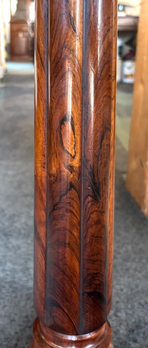 Regency rosewood occasional table on fluted column View VI