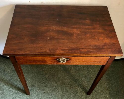 SMALL GEORGE III MAHOGANY SIDE TABLE - ADDITIONAL PHOTO 4