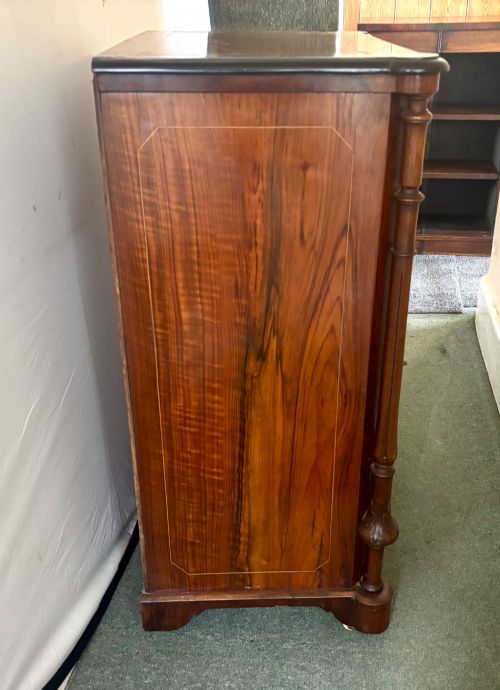 SMALL 19TH CENTURY ROSEWOOD OPEN BOOKCASE - ADDITIONAL PHOTO 2