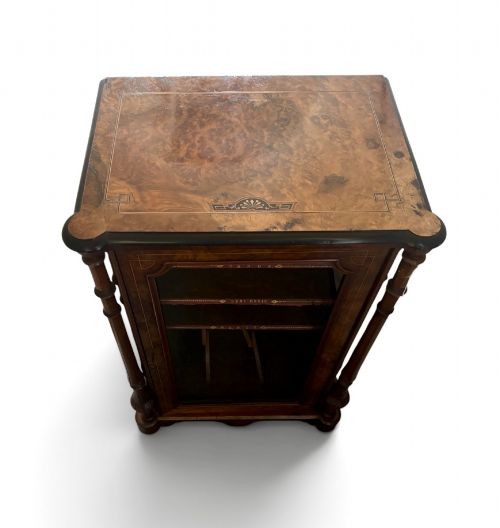 VICTORIAN BURR WALNUT CABINET - ADDITIONAL PHOTO 1