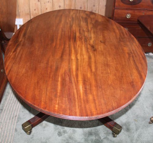 FINE REGENCY FIGURED MAHOGANY OVAL BREAKFAST TABLE - ADDITIONAL PHOTO 4