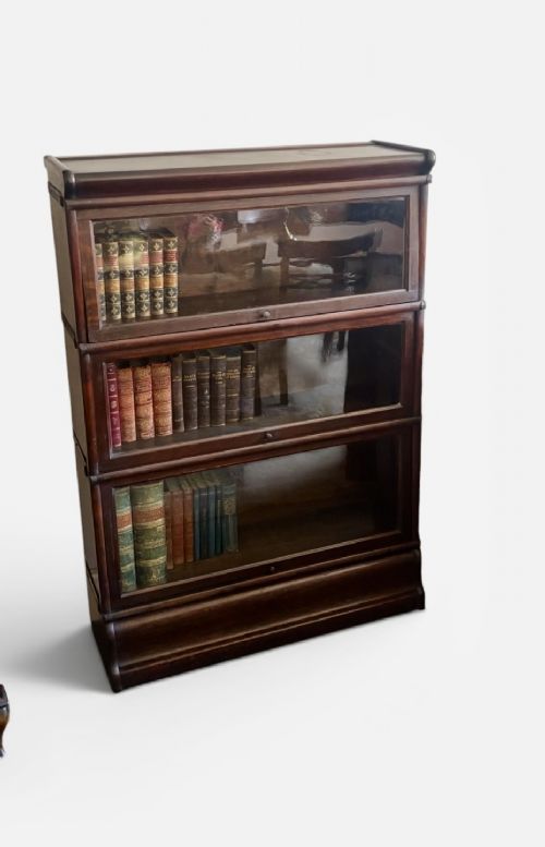 19TH CENTURY OAK BARRISTERS BOOKCASE