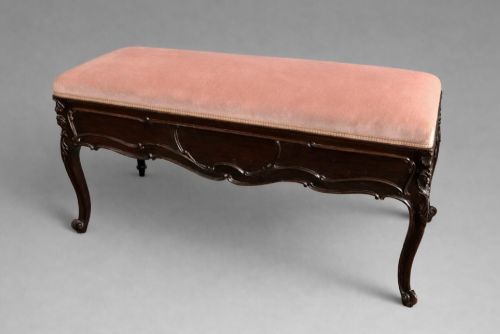 EDWARDIAN ROSEWOOD DUET STOOL