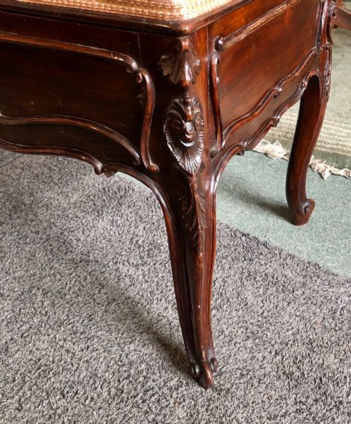 EDWARDIAN ROSEWOOD DUET STOOL - ADDITIONAL PHOTO 7