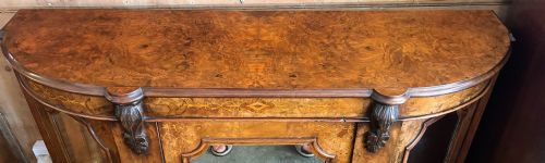 VICTORIAN WALNUT AND MARQUETRY INLAID SIDE CABINET - ADDITIONAL PHOTO 2