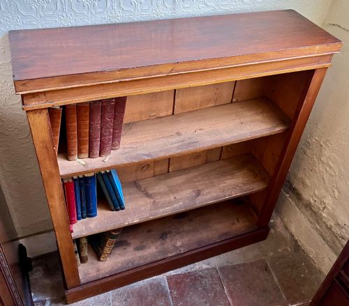 Victorian Mahogany Open Bookcase