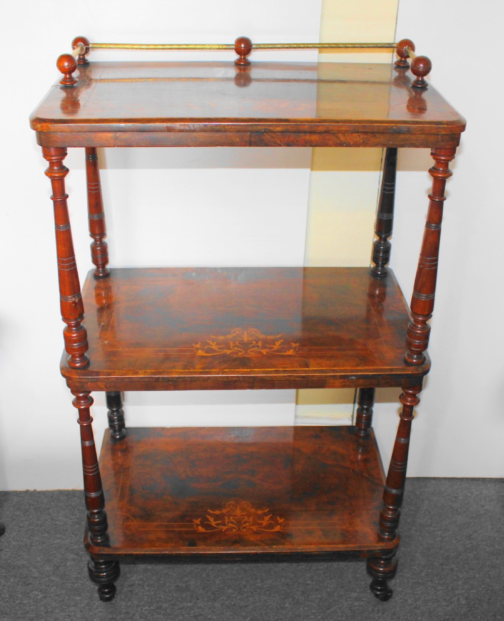 Victorian walnut whatnot View III