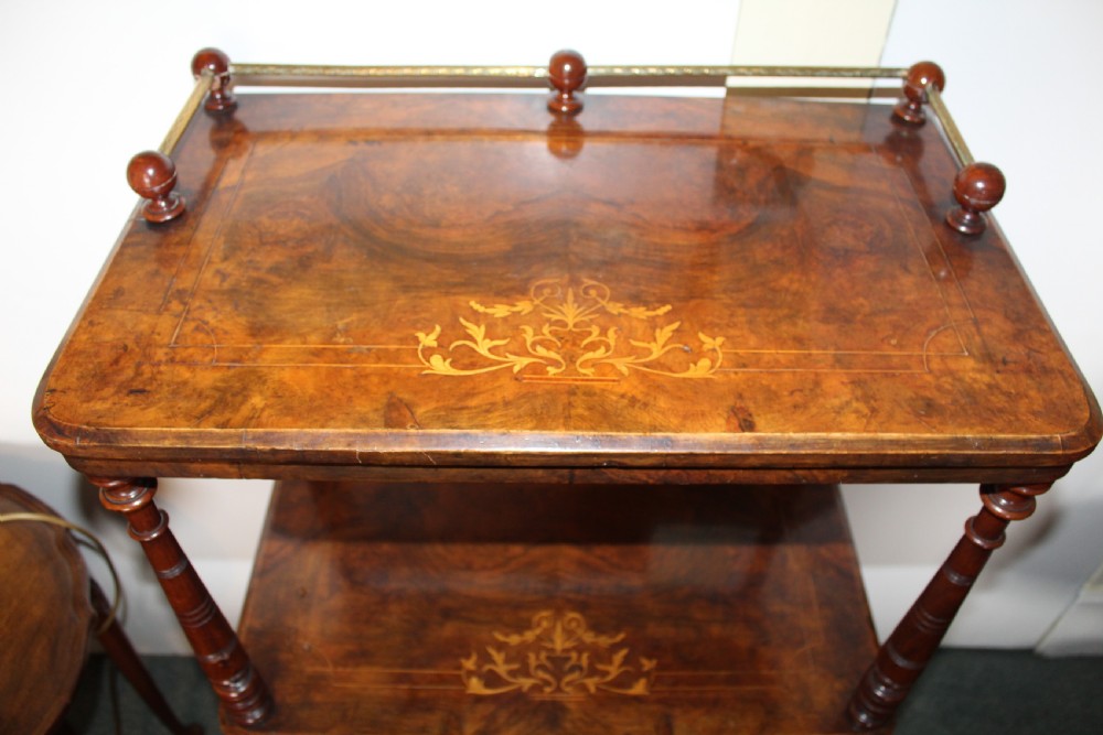 Victorian walnut whatnot View IV
