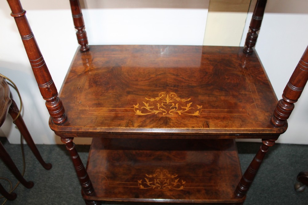 Victorian walnut whatnot View V