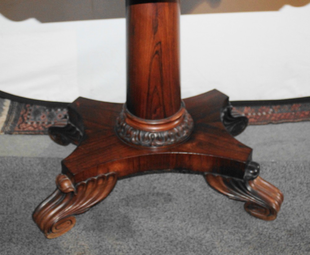 Excellent quality Regency rosewood card table View IV