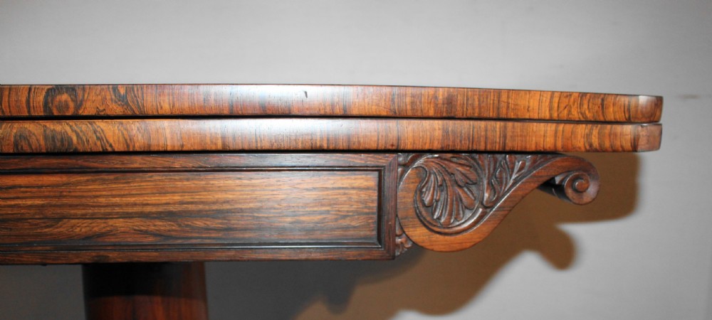 Excellent quality Regency rosewood card table View VI