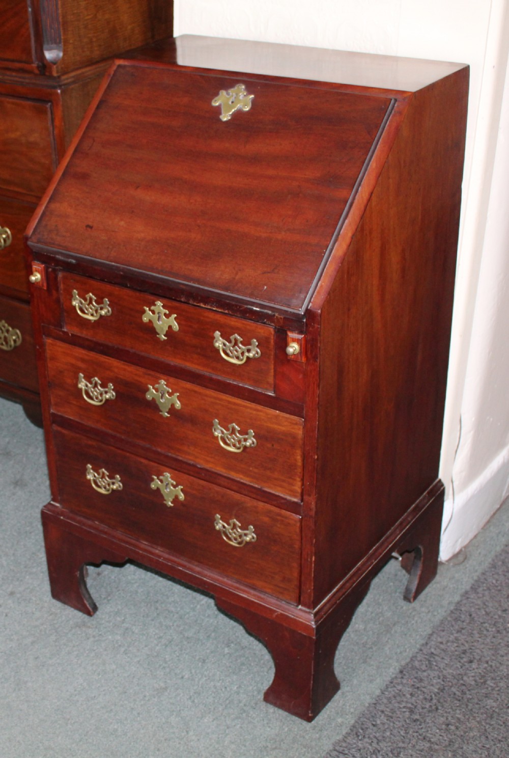 19th century small mahogany bureau