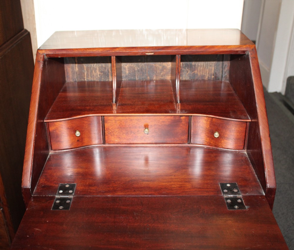 19th century small mahogany bureau View VI
