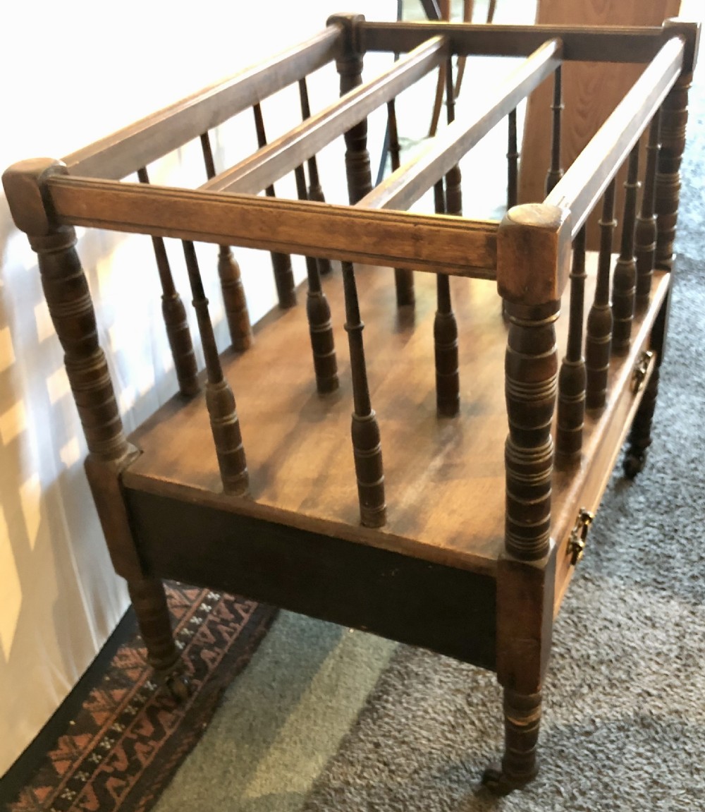 Victorian walnut Canterbury  View IV