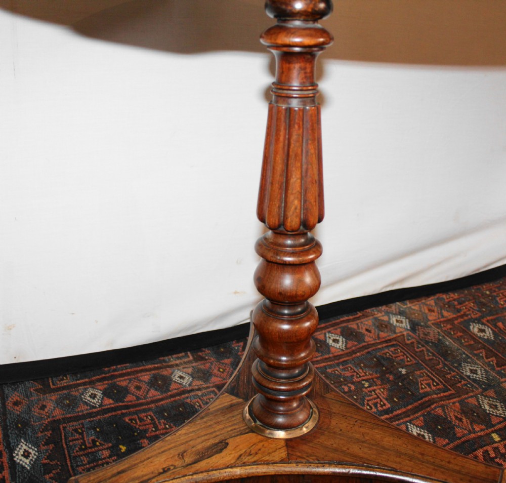 Regency rosewood round occasional table View II