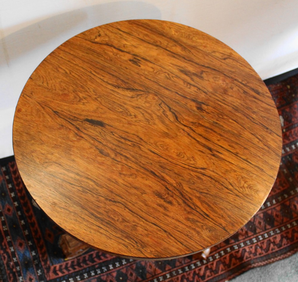 Regency rosewood round occasional table View IV