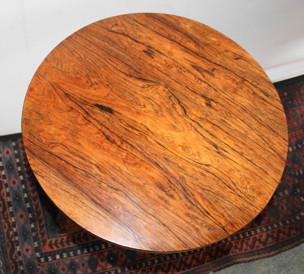 Regency rosewood round occasional table View V