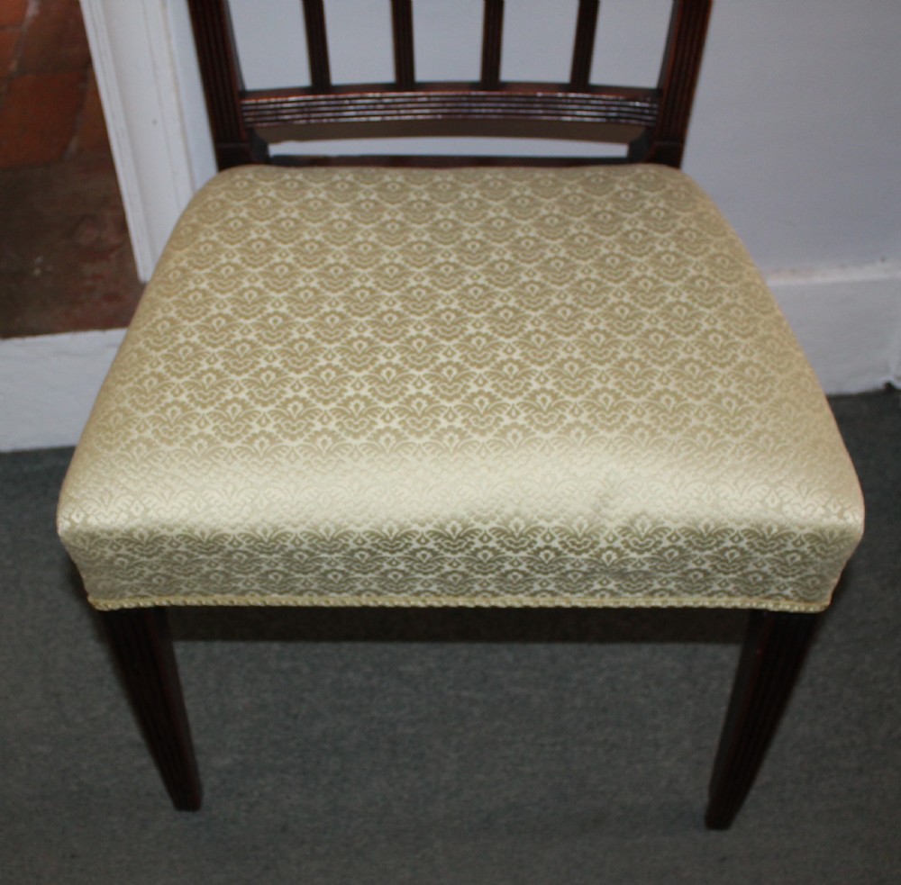 Set of  six George III mahogany dining chairs  View IV