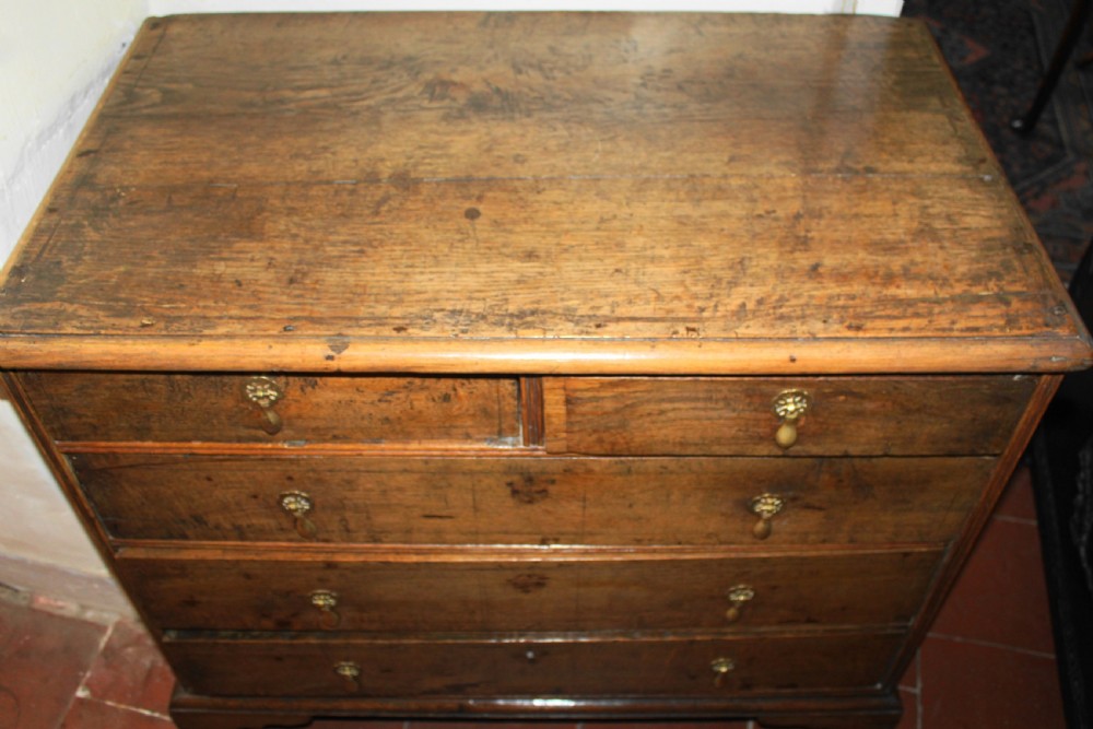 Early Georgian oak chest of drawers View III
