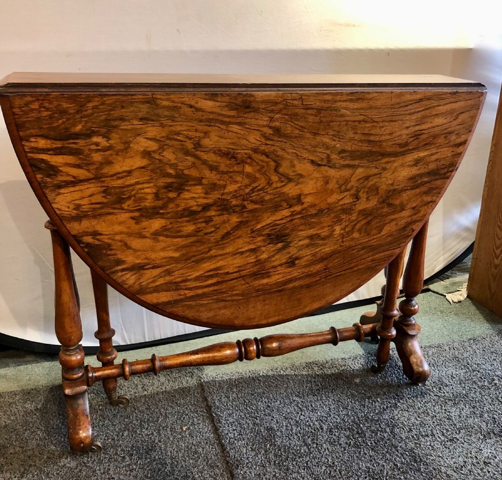 Victorian Figured Walnut Sutherland Table  View VI