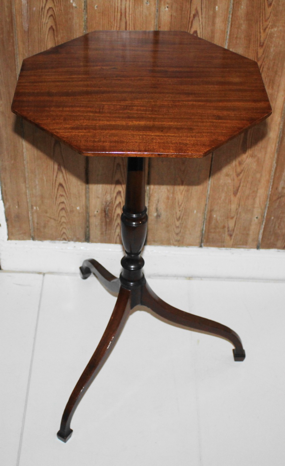 Regency mahogany octagonal tripod table