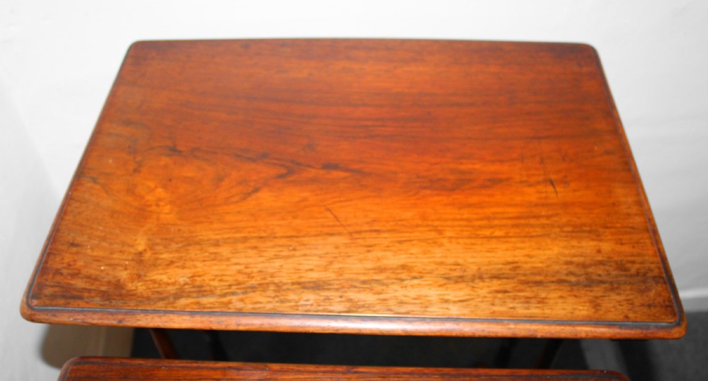 Fine Nest of three early 19th century rosewood tables  View VI