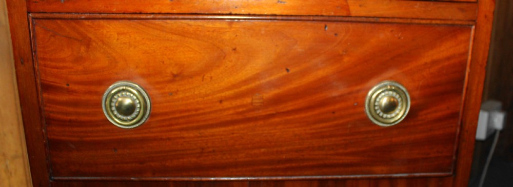 Small 19th century mahogany chest of drawers View IV