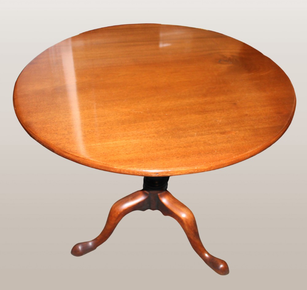 Large George III mahogany tripod table