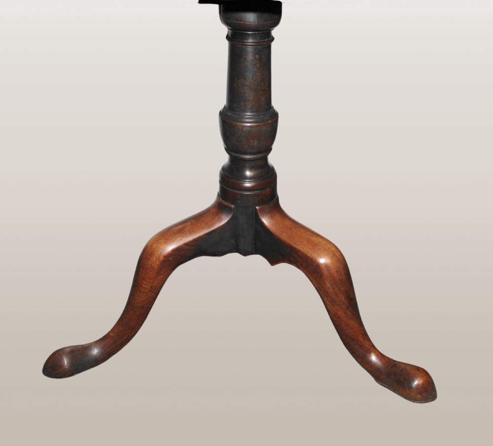Large George III mahogany tripod table View II