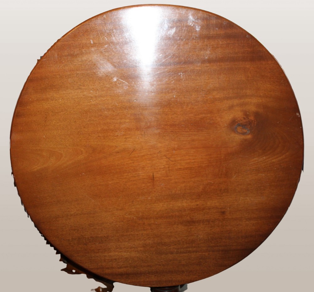 Large George III mahogany tripod table View III