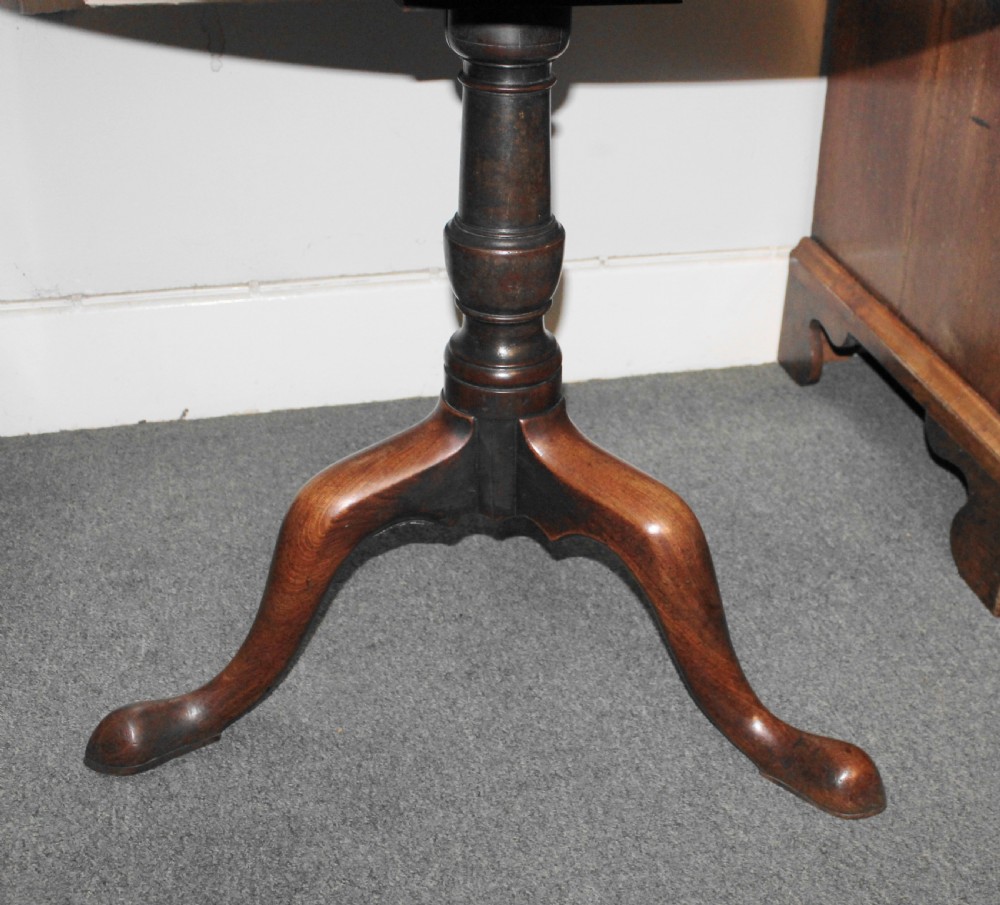 Large George III mahogany tripod table View IX