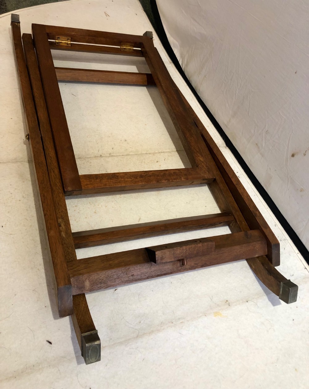 Early 20th Century mahogany butlers tray on stand View IX