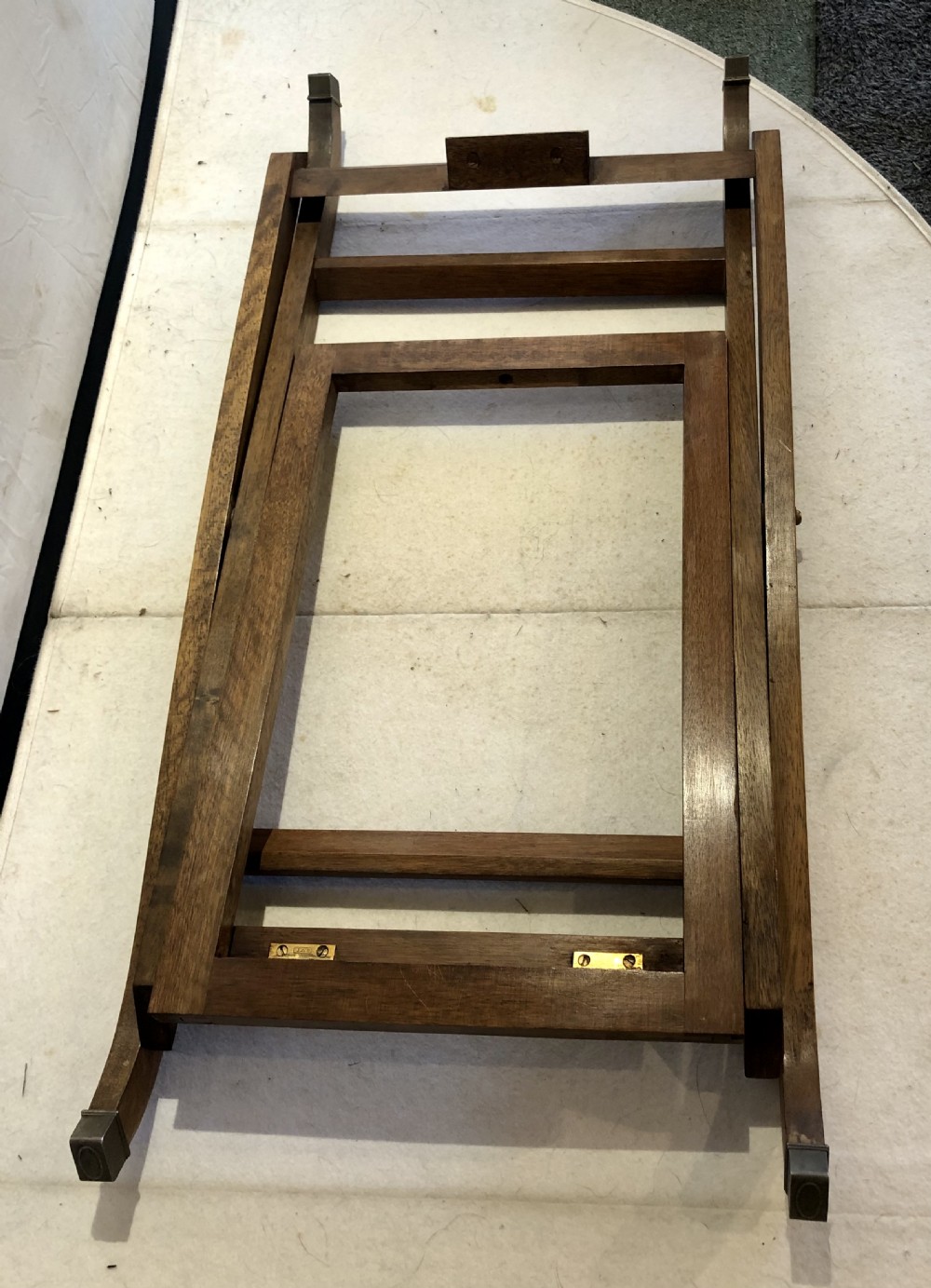 Early 20th Century mahogany butlers tray on stand View X