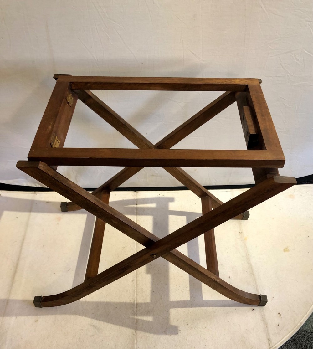 Early 20th Century mahogany butlers tray on stand View XIII