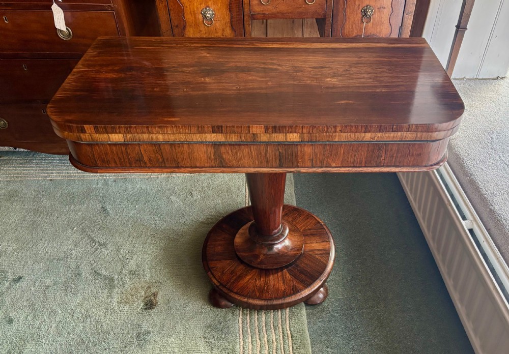 Regency rosewood tea table View V