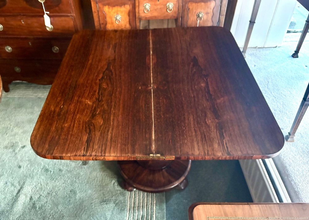 Regency rosewood tea table View VI