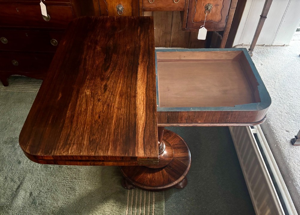 Regency rosewood tea table View VII