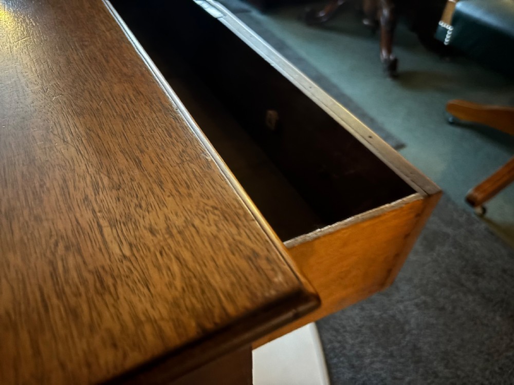 George III mahogany side table with long drawer View VIII