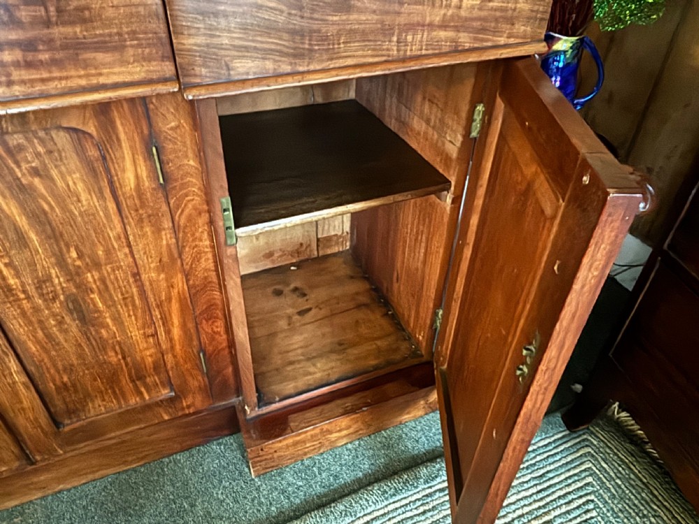 Superb quality Regency mahogany breakfront sideboard View V