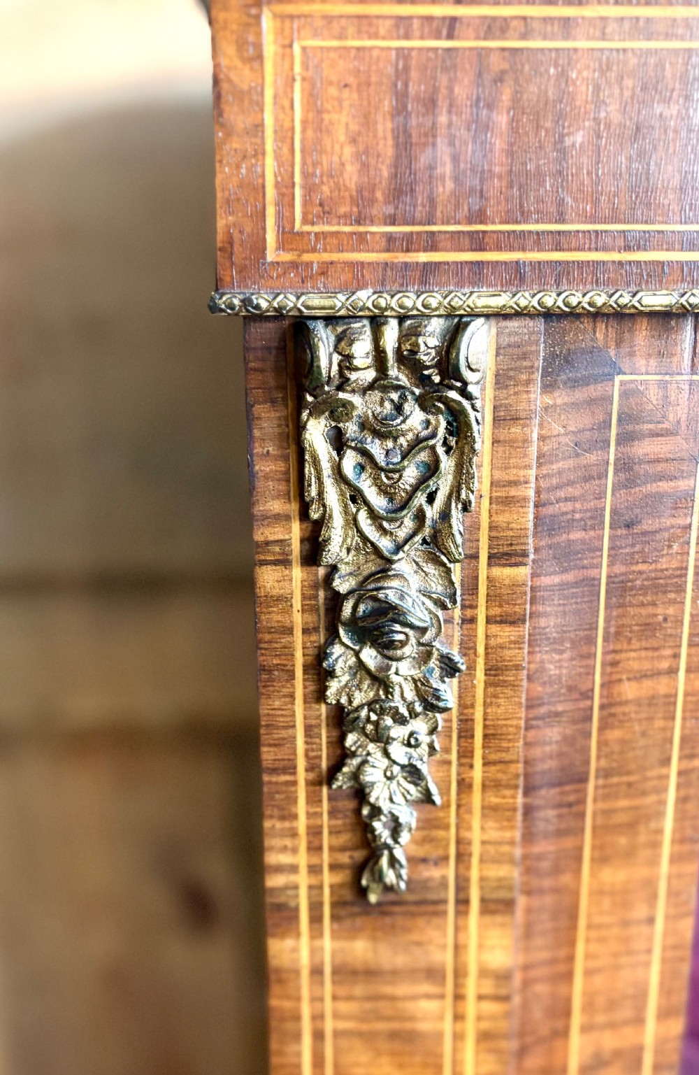Victorian walnut glazed bookcase View V