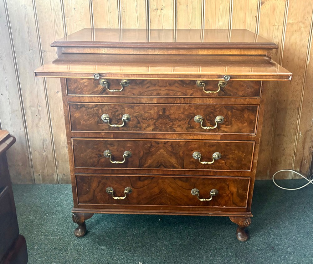 Small burr walnut chest of drawers View VI