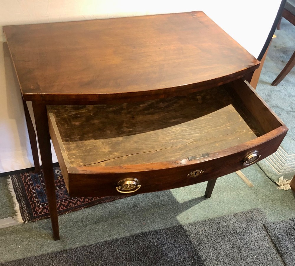 George III mahogany bowfront side table  View VII