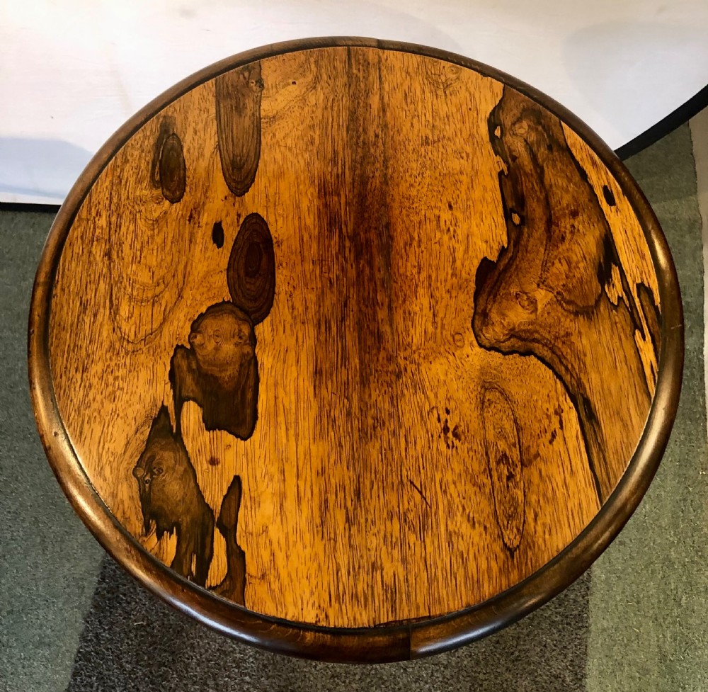 19th century rosewood tripod table  View IV