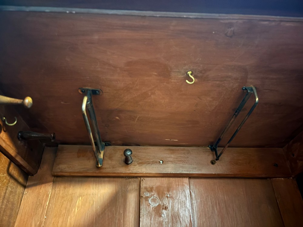 Victorian mahogany tall and narrow hall cupboard View X